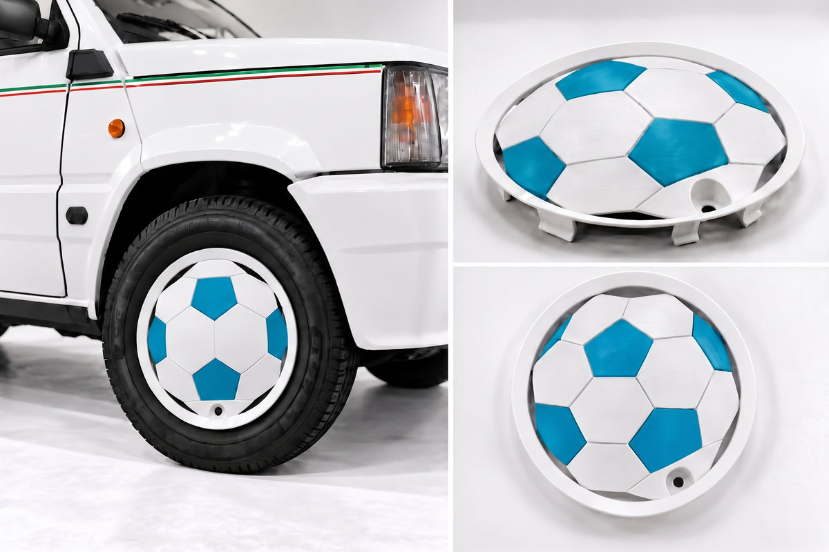 Copricerchi Fiat Panda Italia '90 – Azzurro Partenopeo Napoli | Panda da Tifoso